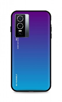Zadní pevný kryt LUXURY na Vivo Y76 5G duhový purpurový
