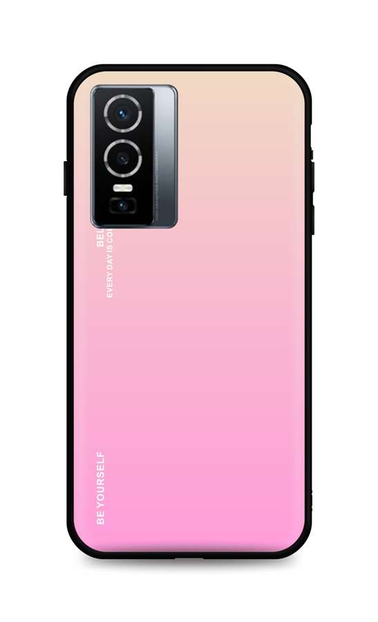 Levně Kryt TopQ LUXURY Vivo Y76 5G pevný duhový meruňkový 72294 (pouzdro neboli obal na mobil Vivo Y76 5G)