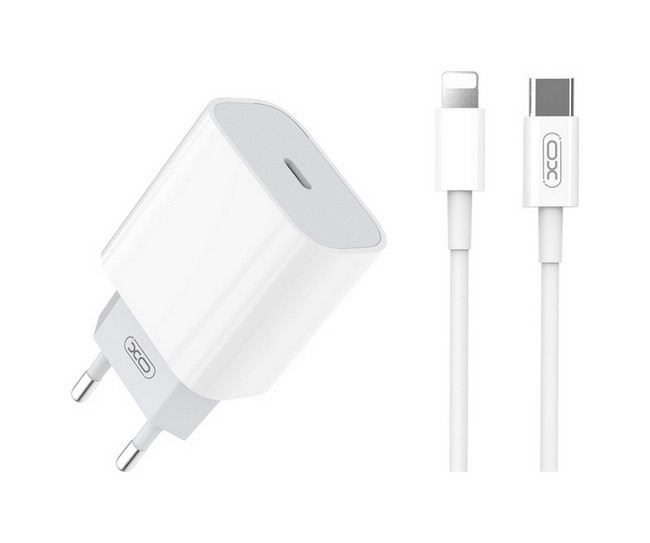 Rychlonabíječka XO L77 pro iPhone 20W bílá 72330