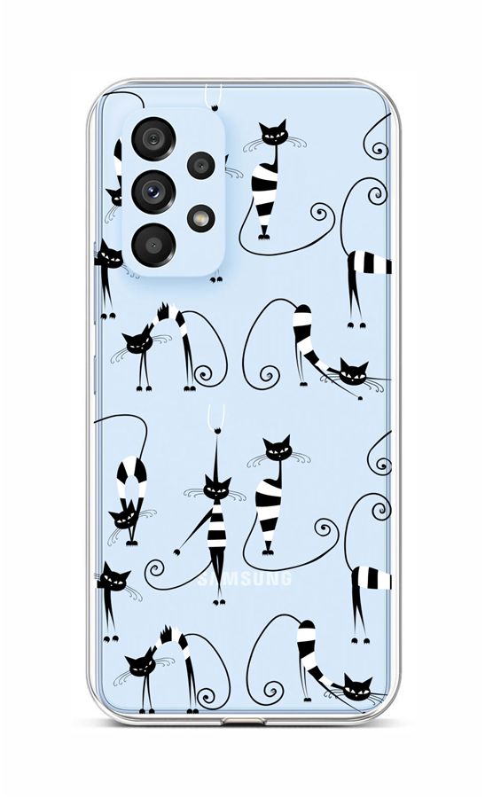 Zadní silikonový kryt na Samsung A53 5G Cats 1