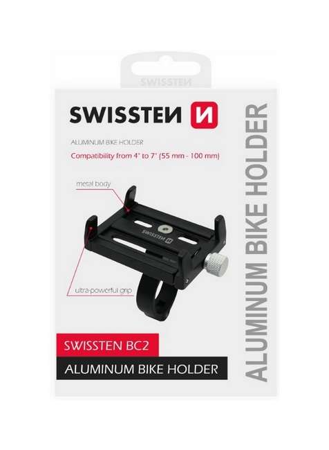 Držák na mobil na kolo Swissten BC2 černý 72410