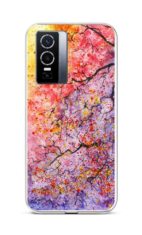 Levně Kryt TopQ Vivo Y76 5G silikon Abstract Tree 72414 (pouzdro neboli obal na mobil Vivo Y76 5G)