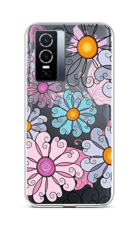Levně Kryt TopQ Vivo Y76 5G silikon Colorful Daisy 72427 (pouzdro neboli obal na mobil Vivo Y76 5G)