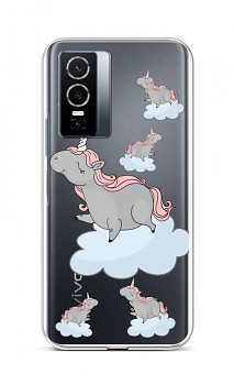 Zadní silikonový kryt na Vivo Y76 5G Grey Unicorns