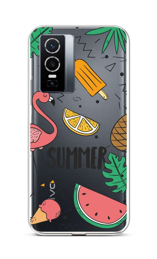 Levně Kryt TopQ Vivo Y76 5G silikon Summer 72445 (pouzdro neboli obal na mobil Vivo Y76 5G)