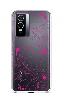 Zadní silikonový kryt na Vivo Y76 5G Pink Ornament