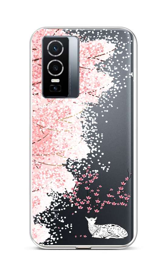 Levně Kryt TopQ Vivo Y76 5G silikon Blooming Deer 72464 (pouzdro neboli obal na mobil Vivo Y76 5G)
