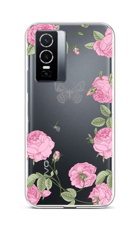 Levně Kryt TopQ Vivo Y76 5G silikon Pivoňky 72469 (pouzdro neboli obal na mobil Vivo Y76 5G)