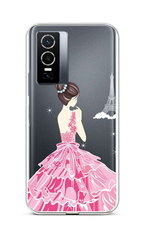 Levně Kryt TopQ Vivo Y76 5G silikon Pink Princess 72470 (pouzdro neboli obal na mobil Vivo Y76 5G)