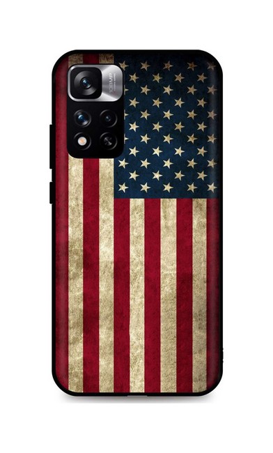 Levně Kryt TopQ Xiaomi Redmi Note 11 Pro+ 5G 3D silikon Amerika 72480 (pouzdro neboli obal na mobil Xiaomi Redmi Note 11 Pro+ 5G)