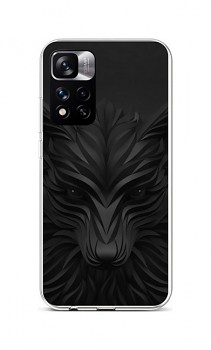 Zadní silikonový kryt na Xiaomi Redmi Note 11 Pro+ 5G Černý vlk