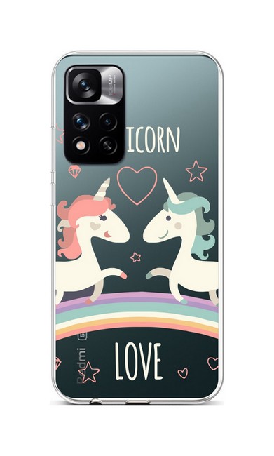 Kryt TopQ Xiaomi Redmi Note 11 Pro+ 5G silikon Unicorn Love 72493 (pouzdro neboli obal na mobil Xiaomi Redmi Note 11 Pro+ 5G)