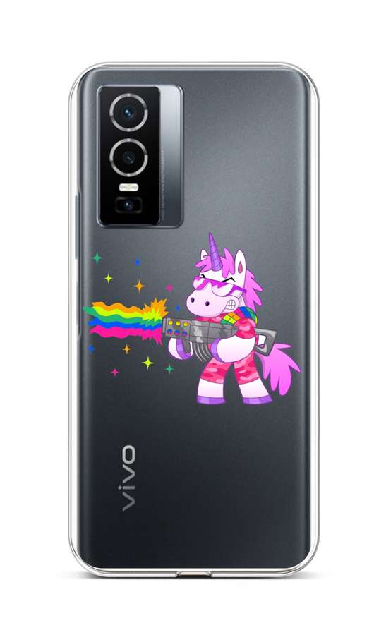 Levně Kryt TopQ Vivo Y76 5G silikon Rainbow Gun 72512 (pouzdro neboli obal na mobil Vivo Y76 5G)