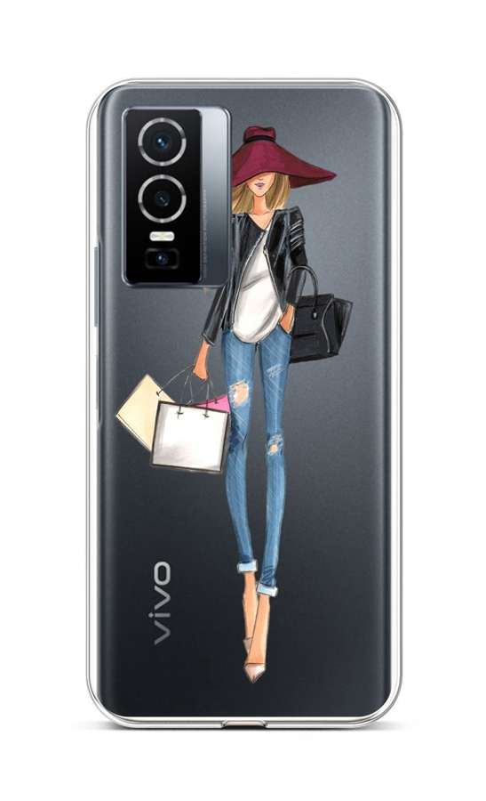 Zadní silikonový kryt na Vivo Y76 5G Lady 2