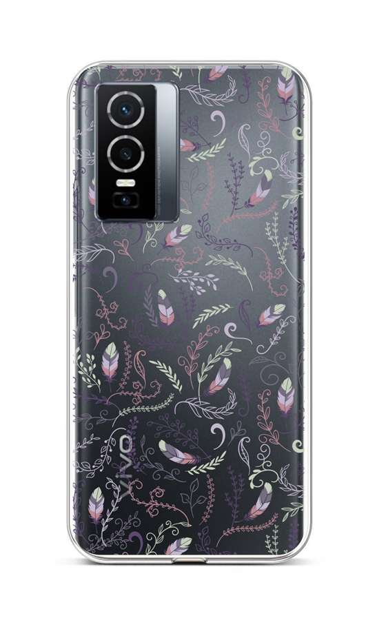 Levně Kryt TopQ Vivo Y76 5G silikon Peříčka 2 72520 (pouzdro neboli obal na mobil Vivo Y76 5G)
