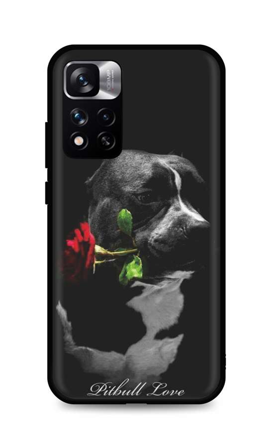 Levně Kryt TopQ Xiaomi Redmi Note 11 Pro+ 5G silikon Pitbull Love 72544 (pouzdro neboli obal na mobil Xiaomi Redmi Note 11 Pro+ 5G)