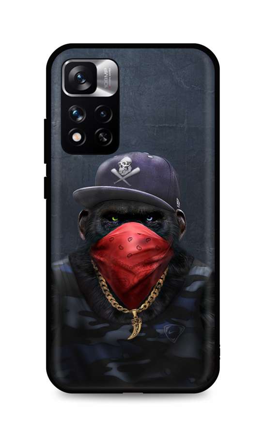 Levně Kryt TopQ Xiaomi Redmi Note 11 Pro+ 5G silikon Monkey Gangster 72551 (pouzdro neboli obal na mobil Xiaomi Redmi Note 11 Pro+ 5G)