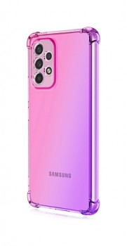 Zadní silikonový kryt na Samsung A53 5G Shock duhový růžovo-fialový