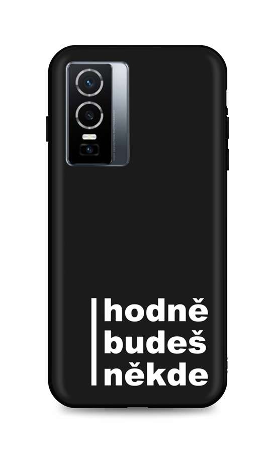 Zadní silikonový kryt DARK na Vivo Y76 5G Hodně budeš někde