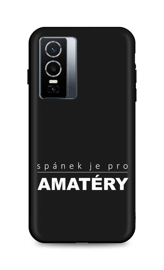 Zadní silikonový kryt DARK na Vivo Y76 5G Bez spánku