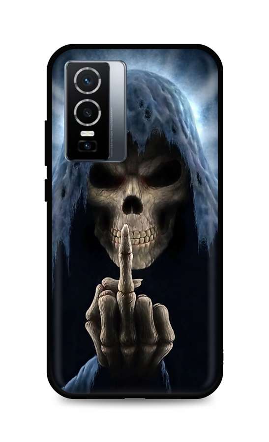Zadní silikonový kryt DARK na Vivo Y76 5G Fuck Off