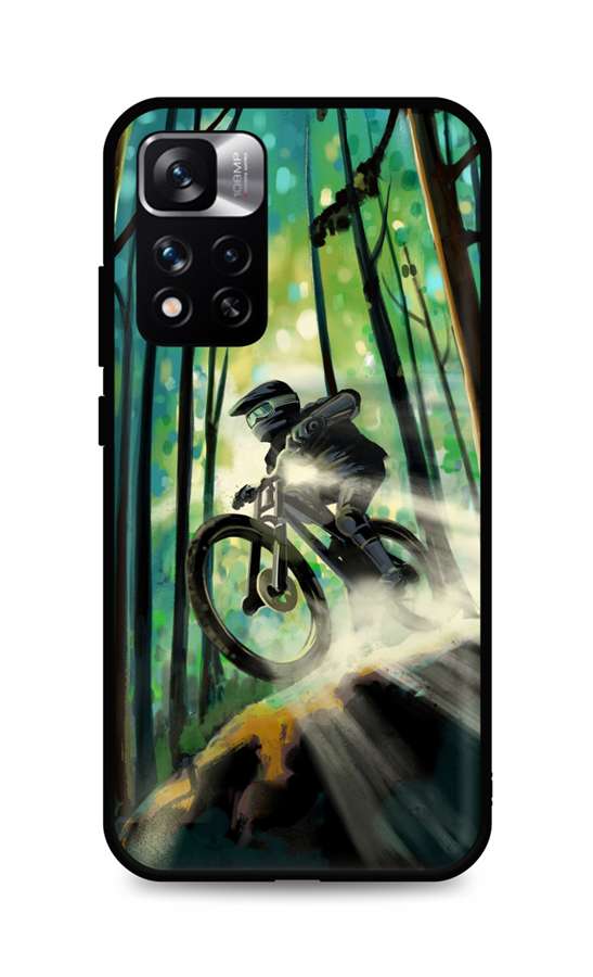 Levně Kryt TopQ Xiaomi Redmi Note 11 Pro+ 5G silikon Mountain Bike 72593 (pouzdro neboli obal na mobil Xiaomi Redmi Note 11 Pro+ 5G)