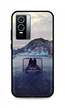 Zadní silikonový kryt DARK na Vivo Y76 5G Hockey Goalie