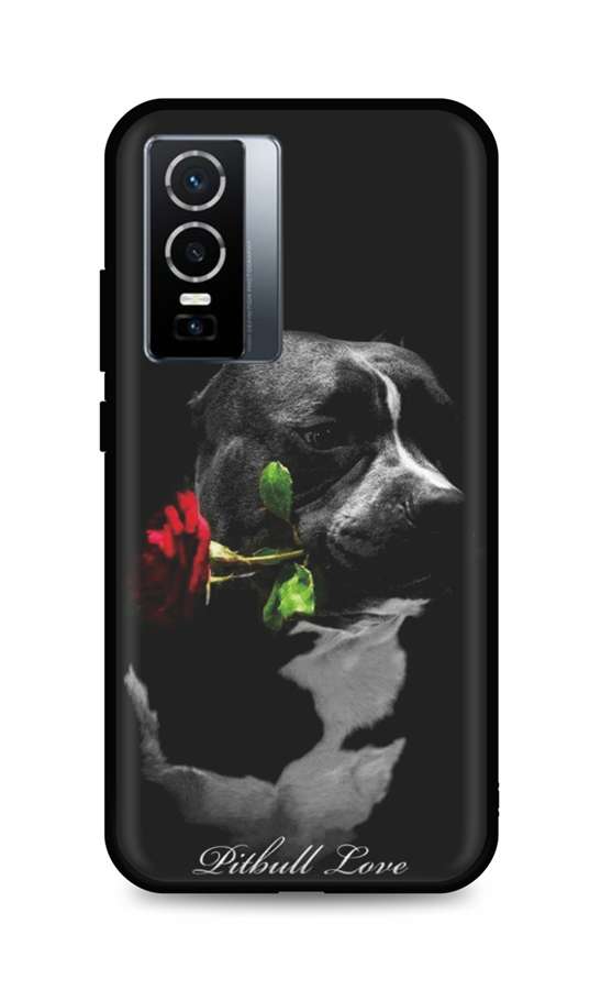 Levně Kryt TopQ Vivo Y76 5G silikon Pitbull Love 72652 (pouzdro neboli obal na mobil Vivo Y76 5G)