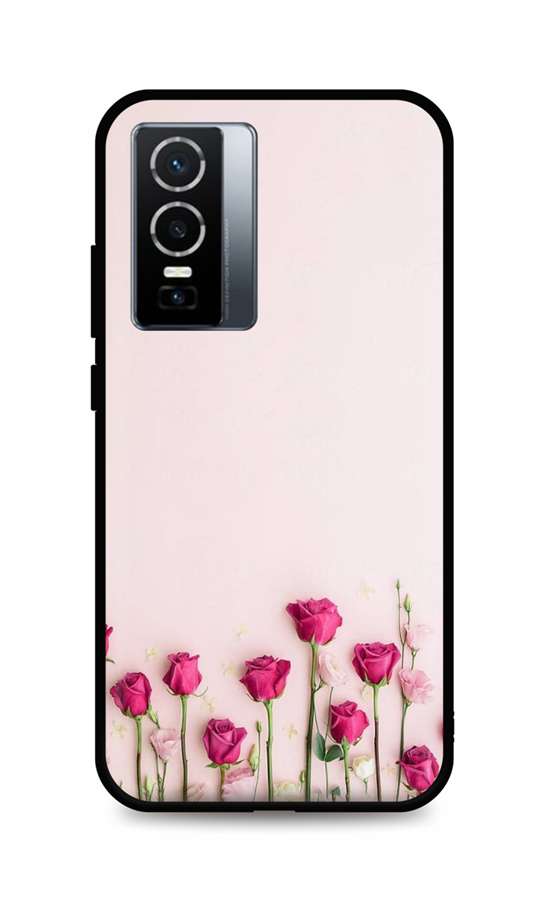 Levně Kryt TopQ Vivo Y76 5G silikon Roses 72664 (pouzdro neboli obal na mobil Vivo Y76 5G)