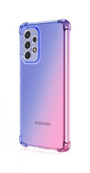 Zadní silikonový kryt na Samsung A53 5G Shock duhový modro-růžový