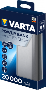 VARTA Power Bank Fast Energy 20000mAh Silver