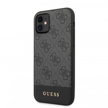 Guess 4G Stripe Zadní Kryt pro iPhone 11 Grey