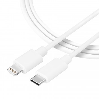 Tactical Smooth Thread Cable USB-C/Lightning 1m White