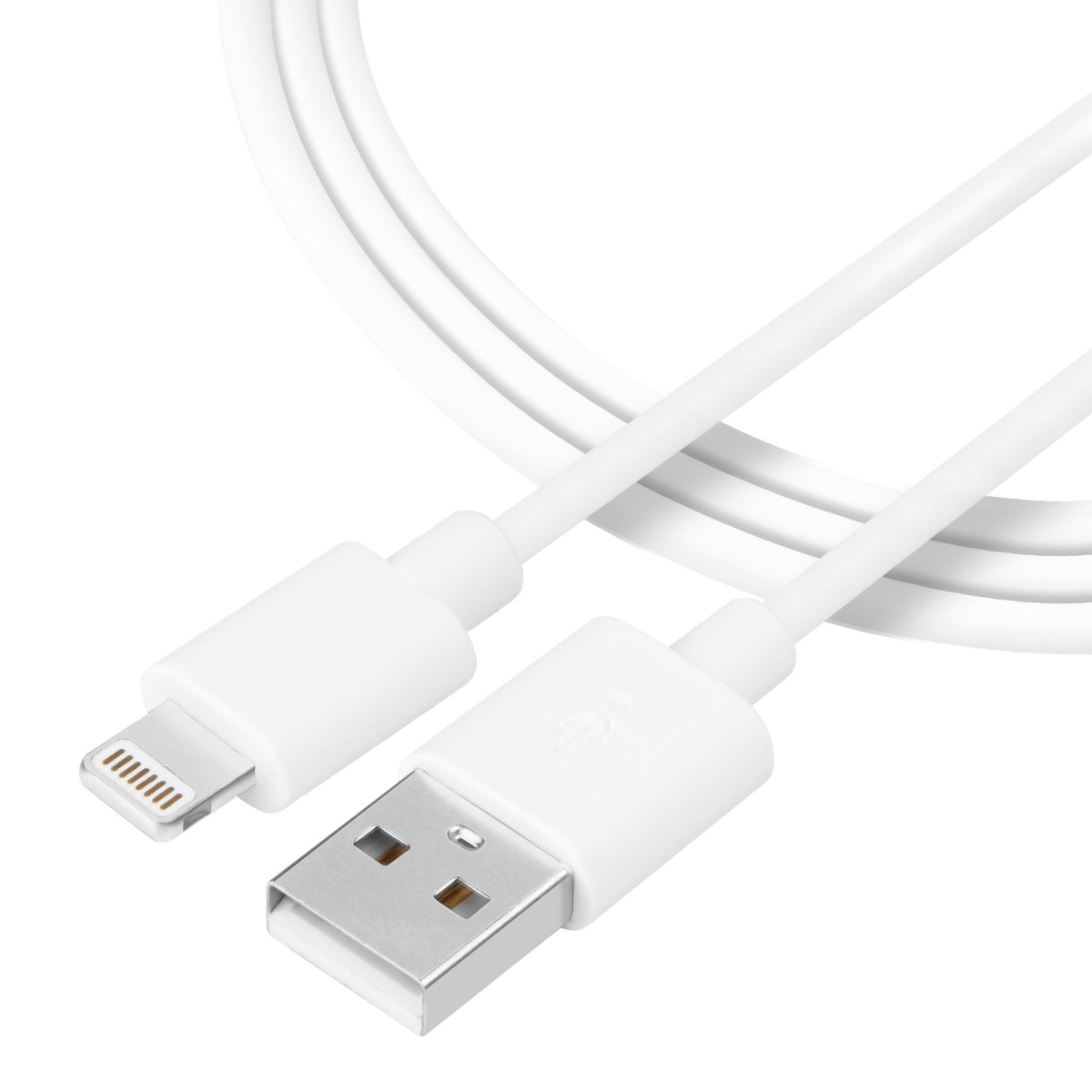 Levně Tactical Smooth Thread Cable USB-A/Lightning 2m White