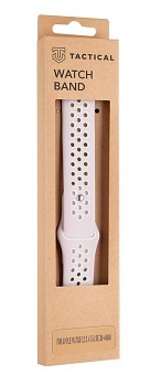 Tactical 123 Double Silikonový Řemínek pro Apple Watch 1/2/3/4/5/6/7/8/SE 38/40/41mm Pink/White