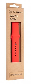 Tactical 498 Silikonový Řemínek pro Apple Watch 1/2/3/4/5/6/7/8/SE 42/44/45mm Red