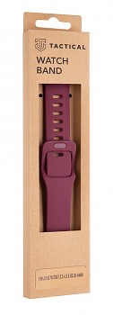 Tactical 793 Silikonový Řemínek s Přezkou pro Apple Watch 1/2/3/4/5/6/7/8/SE 38/40/41mm Wine Red