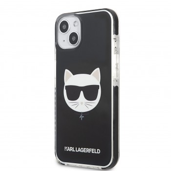Karl Lagerfeld TPE Choupette Head Kryt pro iPhone 13 mini Black