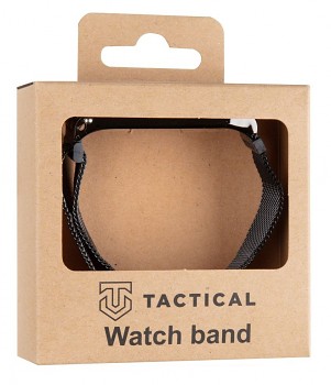 Tactical 379 Loop Magnetický Kovový Řemínek pro Xiaomi Mi Band 3/4 Black