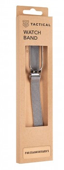 Tactical 686 Loop Magnetický Kovový Řemínek pro Xiaomi Mi Band 5/6 Silver