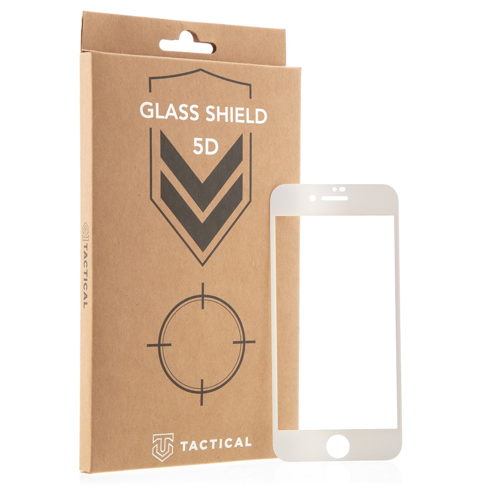 Levně Tactical Glass Shield 5D sklo pro Apple iPhone 7/8/SE2020/SE2022 White