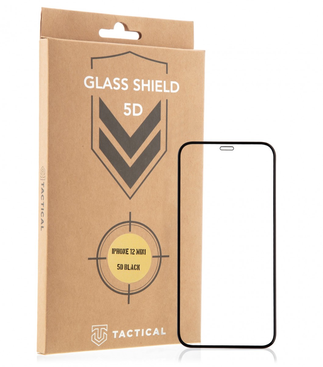 Levně Tactical Glass Shield 5D sklo pro Apple iPhone 12 Mini Black