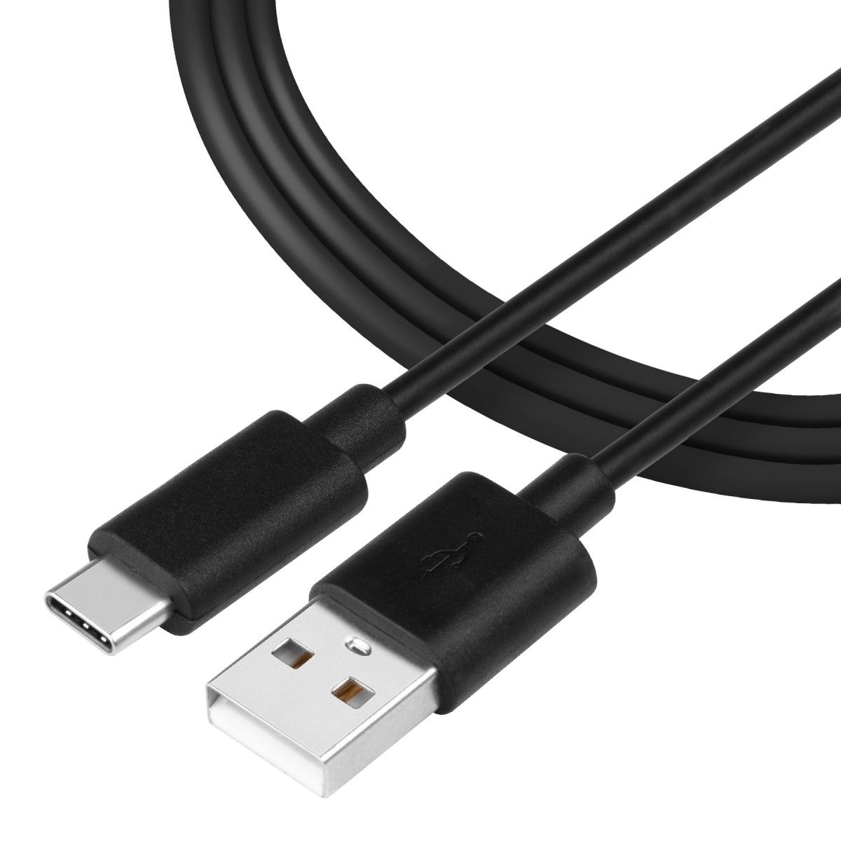 Levně Tactical Smooth Thread Cable USB-A/USB-C 1m Black