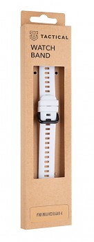 Tactical 449 Silikonový Řemínek pro Huawei Band 4 White