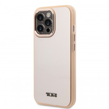 TUMI Aluminium Carbon Pattern Zadní Kryt pro iPhone 14 Pro Max Light Pink