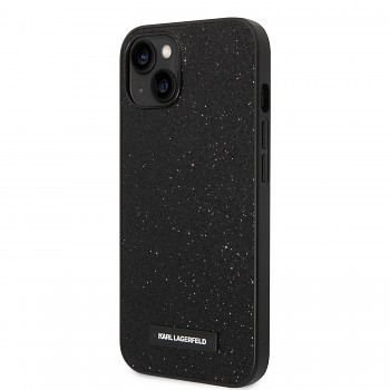 Karl Lagerfeld Glitter Plague Zadní Kryt pro iPhone 14 Plus Black