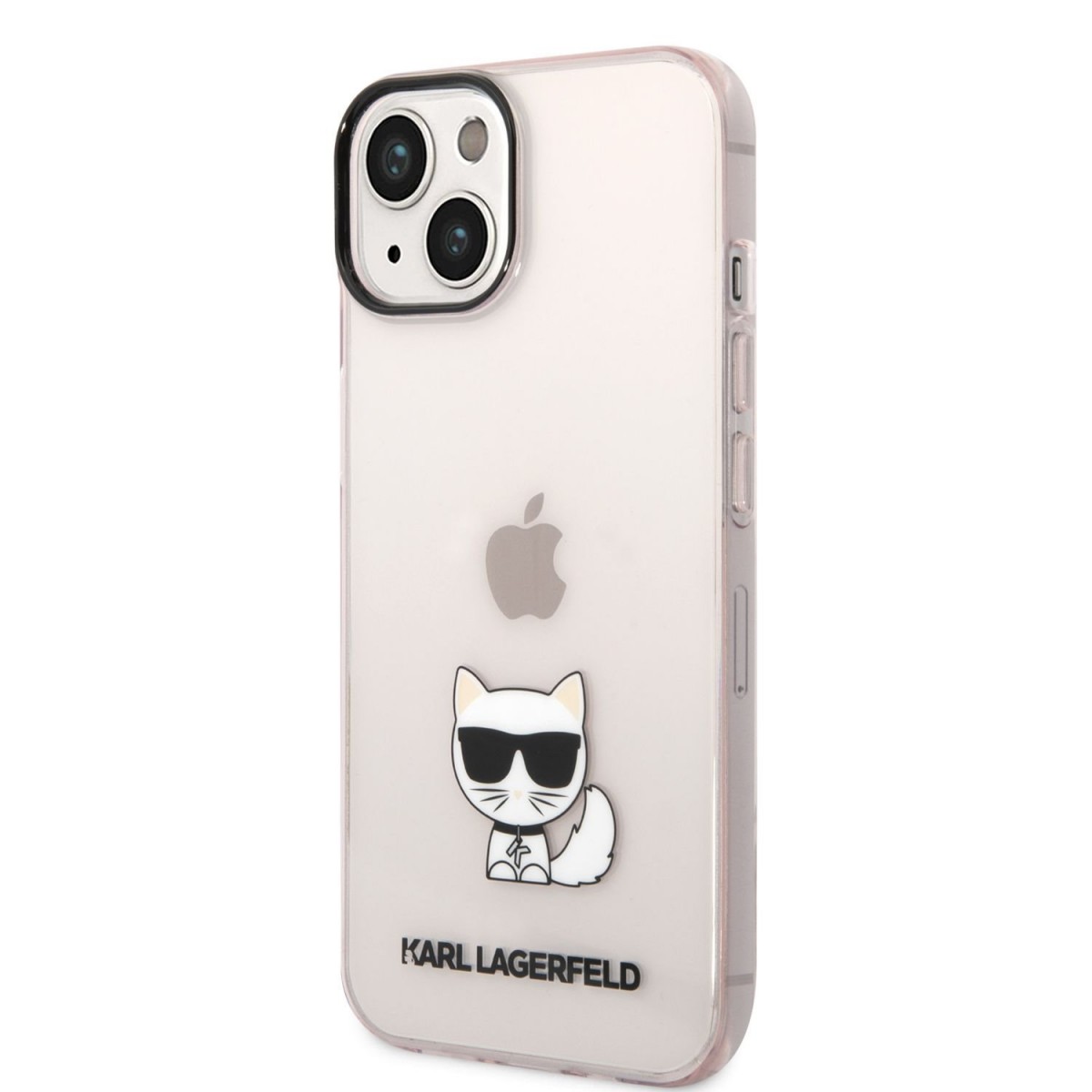Levně Karl Lagerfeld Choupette Logo Zadní Kryt pro iPhone 14 Plus Pink