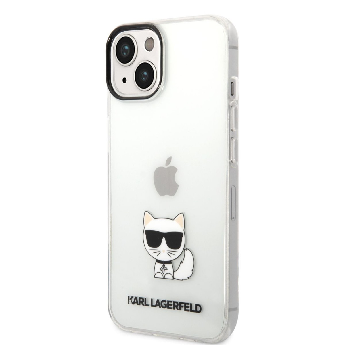 Levně Karl Lagerfeld Choupette Logo Zadní Kryt pro iPhone 14 Plus Transparent