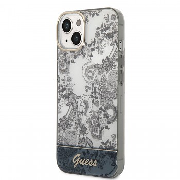 Guess PC/TPU Toile De Jouy Zadní Kryt pro iPhone 14 Grey