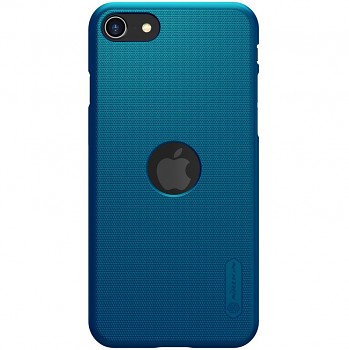 Nillkin Super Frosted Zadní Kryt pro Apple iPhone SE 2022/2020 Peacock Blue (With Logo cutout)